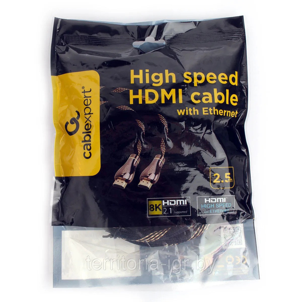 Кабель HDMI A вилка - HDMI A вилка CCP-HDMI8K-2.5M ver.2.1 2.5м. Cablexpert - фото 1 - id-p173403919