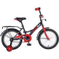 Детский велосипед Novatrack Strike 16 (черный/красный)