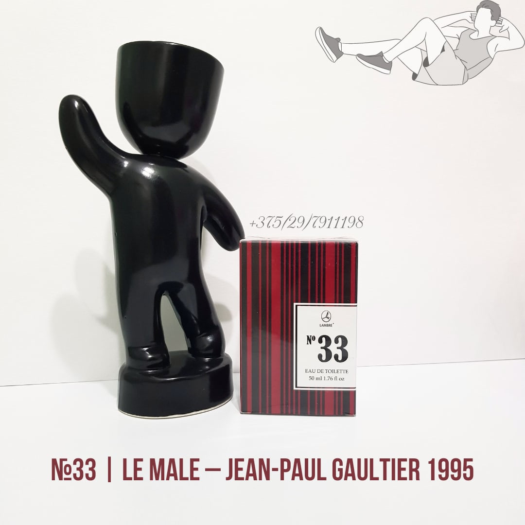 Мужская туалетная вода nr 33, 50 мл "Le Male" Jean Paul Gaultier