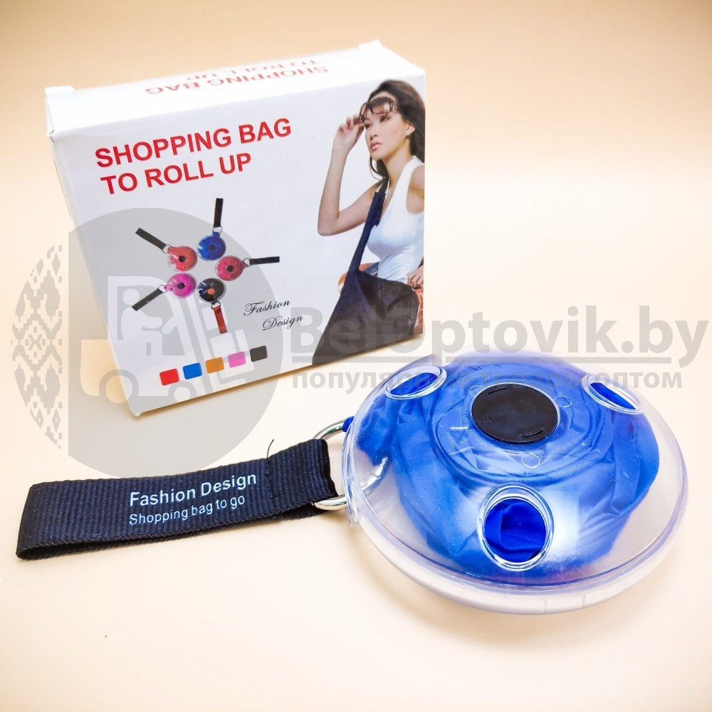 Сумка шоппер складная Nautiloop Roll-Up Bag для покупок Оранжевая - фото 2 - id-p165076682