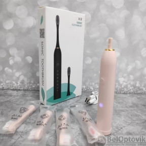 Электрическая зубная щётка Sonic toothbrush x-3 Розовый корпус