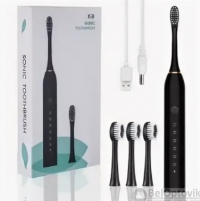 Электрическая зубная щётка Sonic toothbrush x-3 Черный корпус