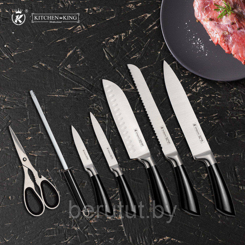 Набор ножей на подставке 21KK-001-BLK - фото 6 - id-p173405519