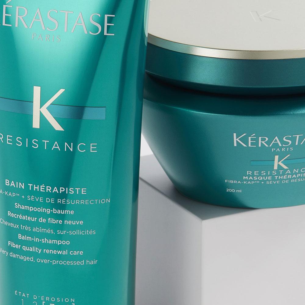Комплект Керастаз Резистанс Терапист шампунь + маска (250+200 ml) для восстановления поврежденных волос - - фото 3 - id-p114296396