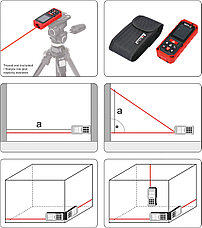 Дальномер лазерный 0,2-40м YT-73126, фото 3