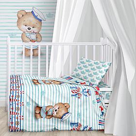 Детское постельное белье в кроватку «Juno» Лунный мишка 695861 (Детский)