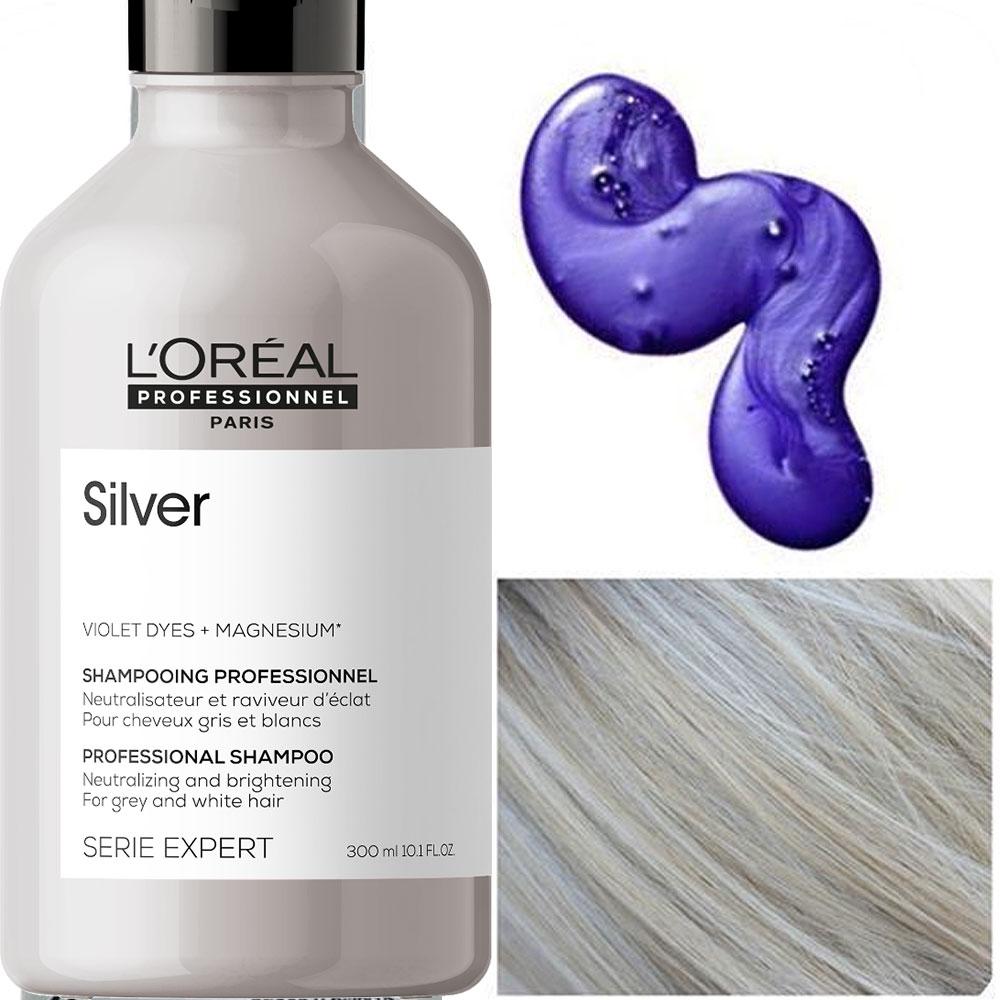 Шампунь Керастаз Сильвер для ухода за седыми и обесцвеченными волосами 300ml - Kerastase Silver Shampoo - фото 3 - id-p40666449