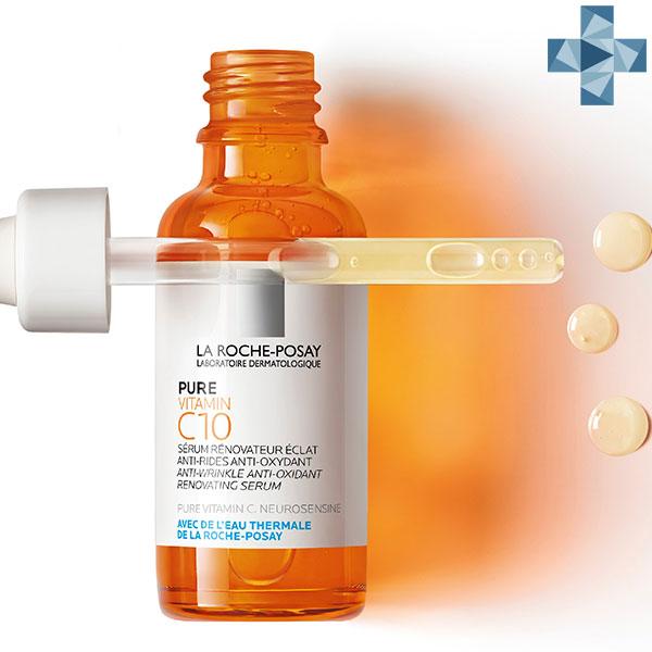 Сыворотка Ла Рош-Позе Витамин C антиоксидантная для обновления кожи 30ml - La Roche Posay Vitamin C 10 Serum - фото 2 - id-p173408554