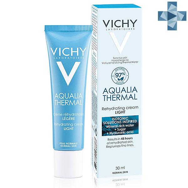 Крем Виши увлажняющий легкий для нормальной кожи 30ml - Vichy Aqualia Thermal Cream Light - фото 2 - id-p173408565