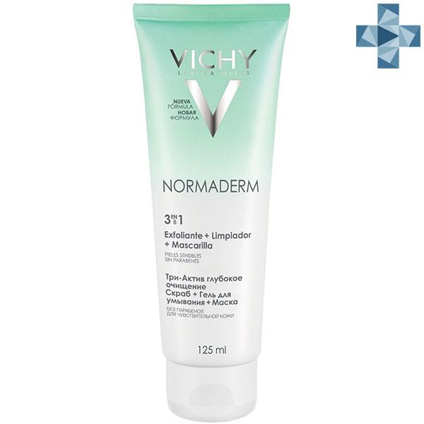 Бальзам Виши очищающий 3в1 125ml - Vichy Normaderm Exfoliant Plus - фото 2 - id-p173408579