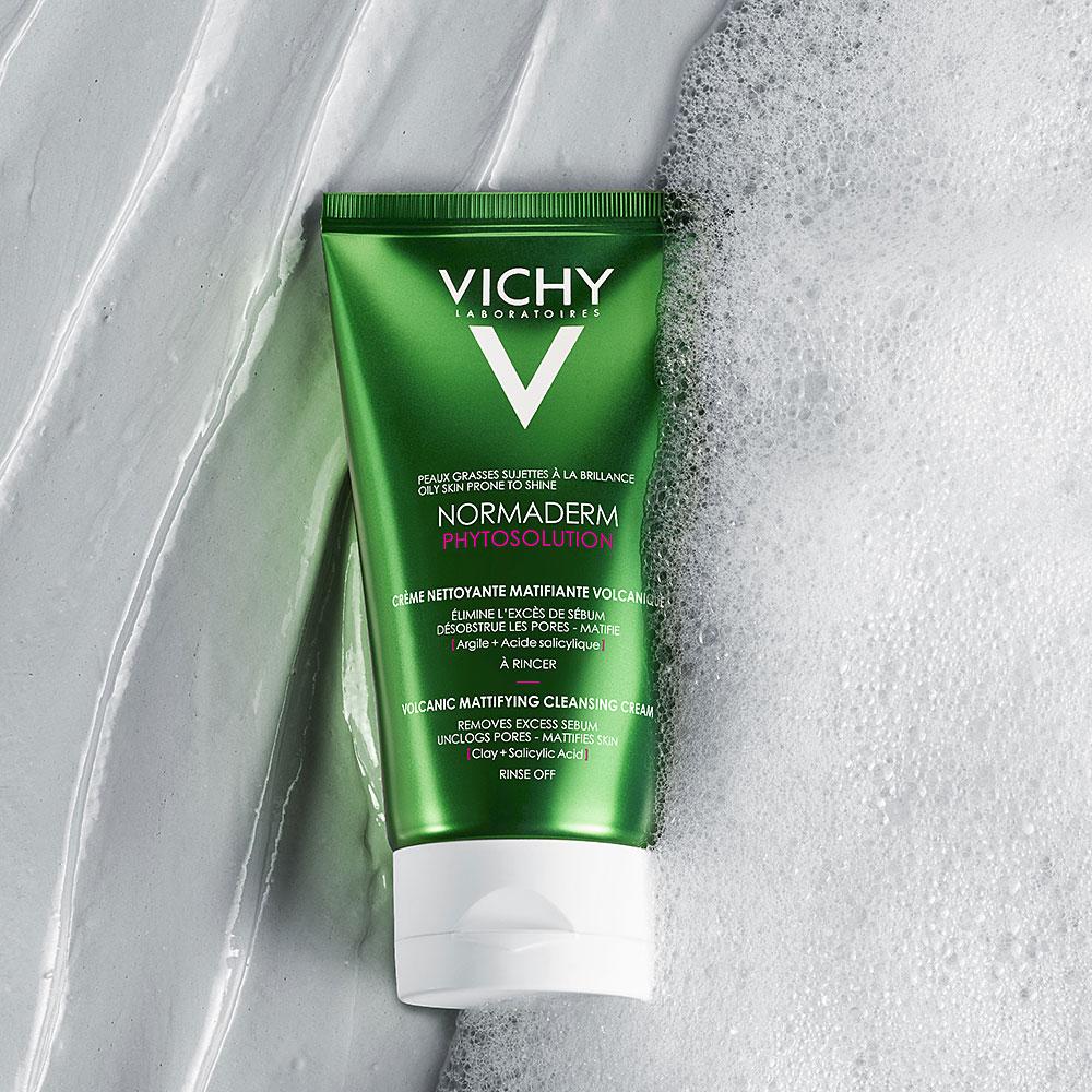 Гель Виши матирующий с вулканическим перлитом для умывания 125ml - Vichy Normaderm Phytosolution Cleansing - фото 4 - id-p173408584