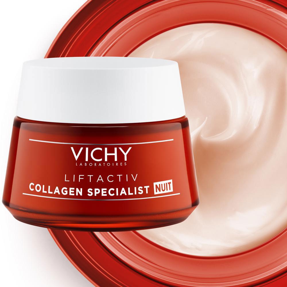 Крем Виши ночной 50ml - Vichy Liftactiv Collagen Specialist Night Cream - фото 3 - id-p173408597