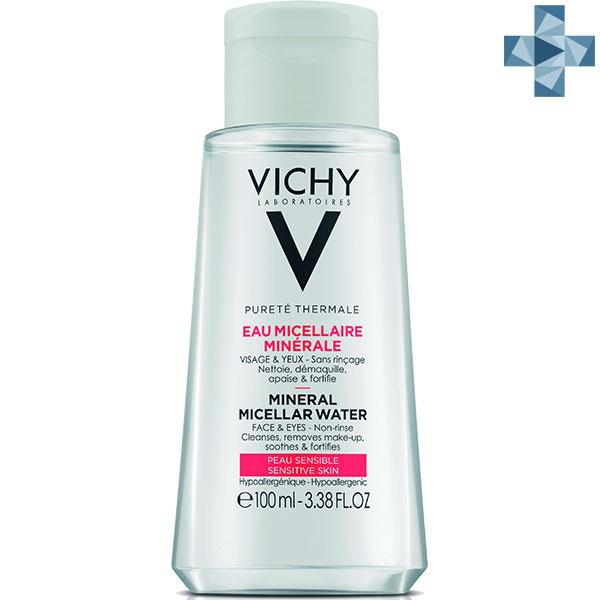 Вода Виши мицеллярная для чувствительной кожи 100ml - Vichy Purete Thermale Micellar Mineral Water Sensitive - фото 2 - id-p173408606