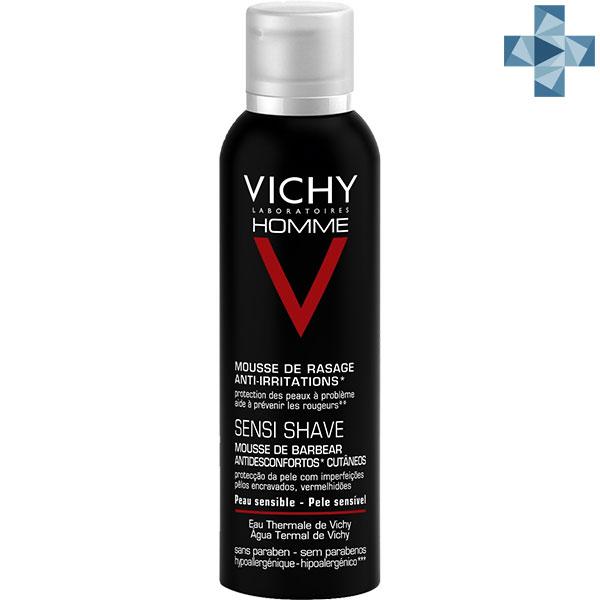 Пена Виши для бритья против раздражения 200ml - Vichy Homme Shave Sensi Shave Mousse - фото 2 - id-p173408632