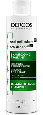 Шампунь Виши против перхоти для сухих волос 200ml - Vichy Dercos Hair Care Anti Dandruff Shampoo Dry Hair