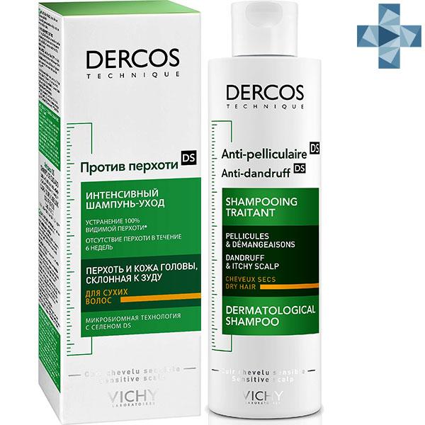 Шампунь Виши против перхоти для сухих волос 200ml - Vichy Dercos Hair Care Anti Dandruff Shampoo Dry Hair - фото 2 - id-p173408651