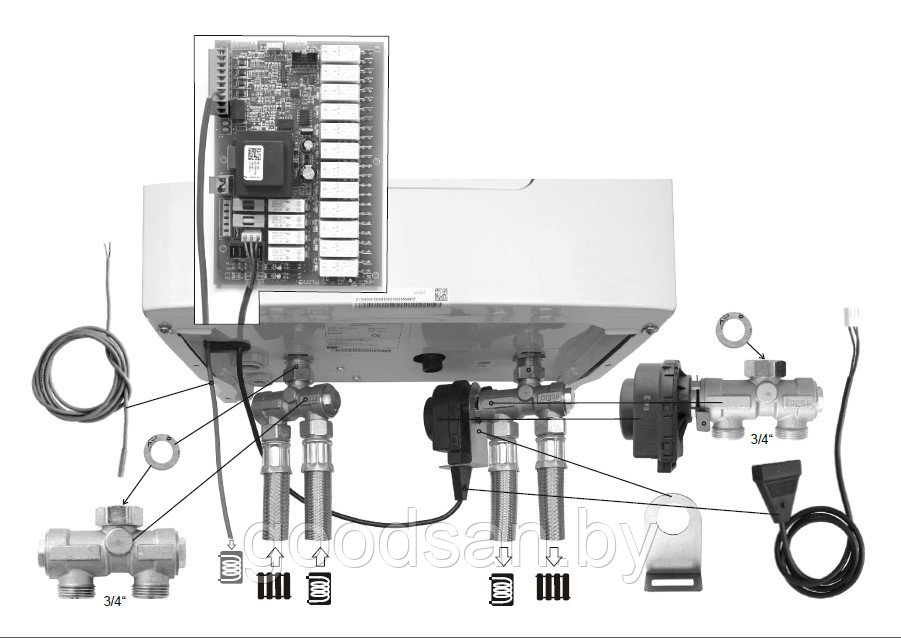 Комплект Fugas подключения бойлера к котлу ПРОТЕРМ и ВАЙЛАНТ 0010027587 - фото 2 - id-p173416938