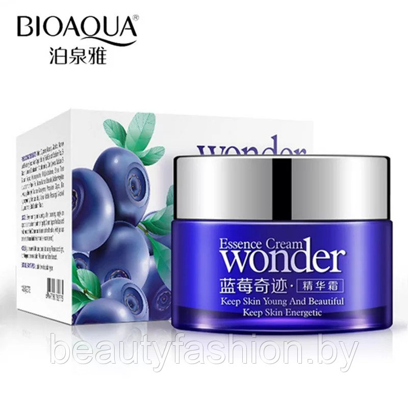 Маска-крем для лица с экстрактом черники Wonder Essence Cream, 50г Bioaqua - фото 4 - id-p173417051