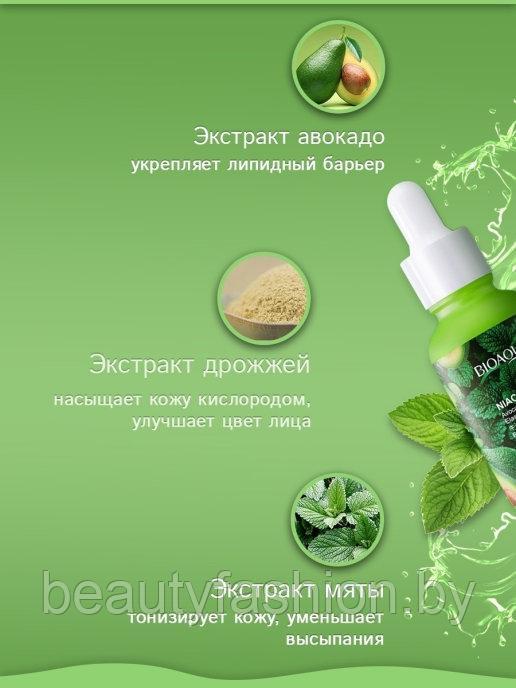 Увлажняющая сыворотка для лица с экстрактами авокадо и мяты Niacinome Avocado Elasticity Essence, 30мл Bioaqua - фото 3 - id-p173417070