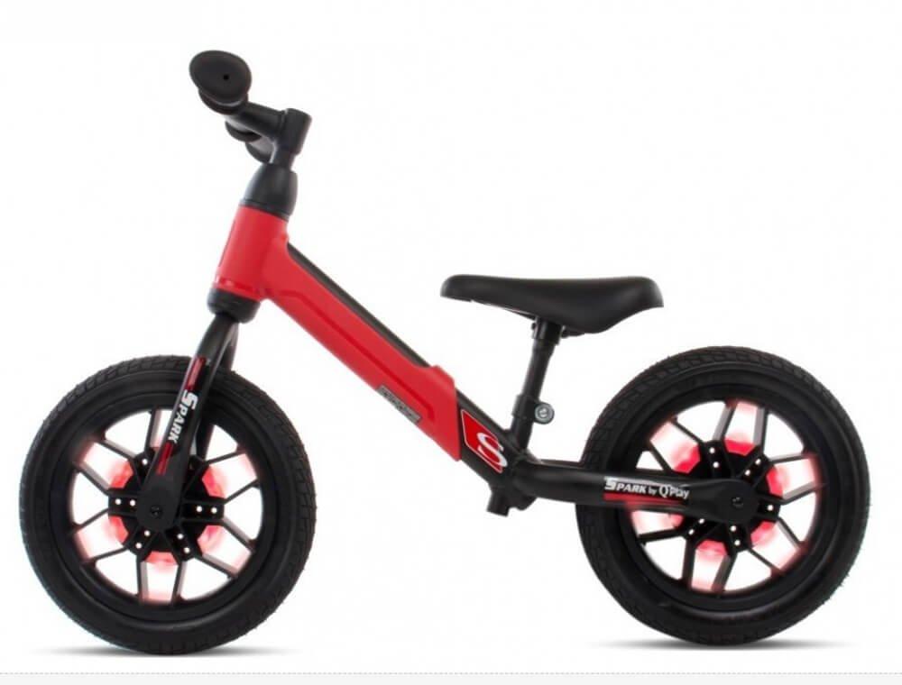 Беговел светящийся Qplay Spark Balance Bike красный - фото 6 - id-p173417218