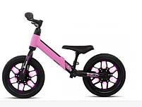 Беговел светящийся Qplay Spark Balance Bike розовый, фото 4