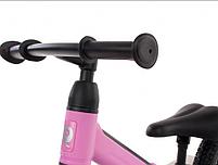 Беговел светящийся Qplay Spark Balance Bike розовый, фото 6