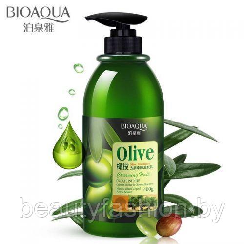 Шампунь для волос с маслом оливы Olive Shampoo, 400г Bioaqua - фото 1 - id-p173417090