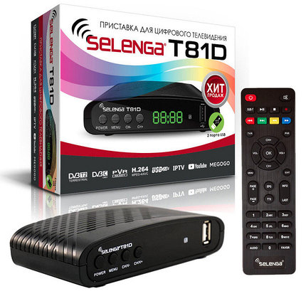 Цифровой ТВ ресивер SELENGA T81D (DVB-T/T2/C), фото 2