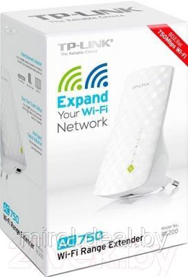 Усилитель беспроводного сигнала TP-Link AC750 RE200 - фото 4 - id-p173417384