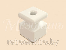 Изолятор керамический Квадрат D20*20*25 мм Мезонин, Белый