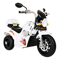 Электромотоцикл Pituso 6V/4,5Ah*1,15W*1,колеса пластик, свет, музыка, X-818 белый