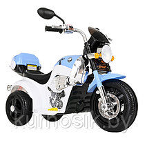 Электромотоцикл Pituso 6V/4,5Ah*1,15W*1,колеса пластик, свет, музыка, X-818 голубой