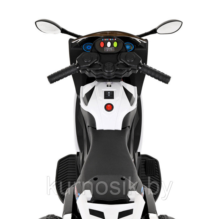 Электромобиль Pituso Электромотоцикл 6V/4,5Ah*1,15W*1 свет, музыка, подсветка колес X-169B белый - фото 7 - id-p173430283