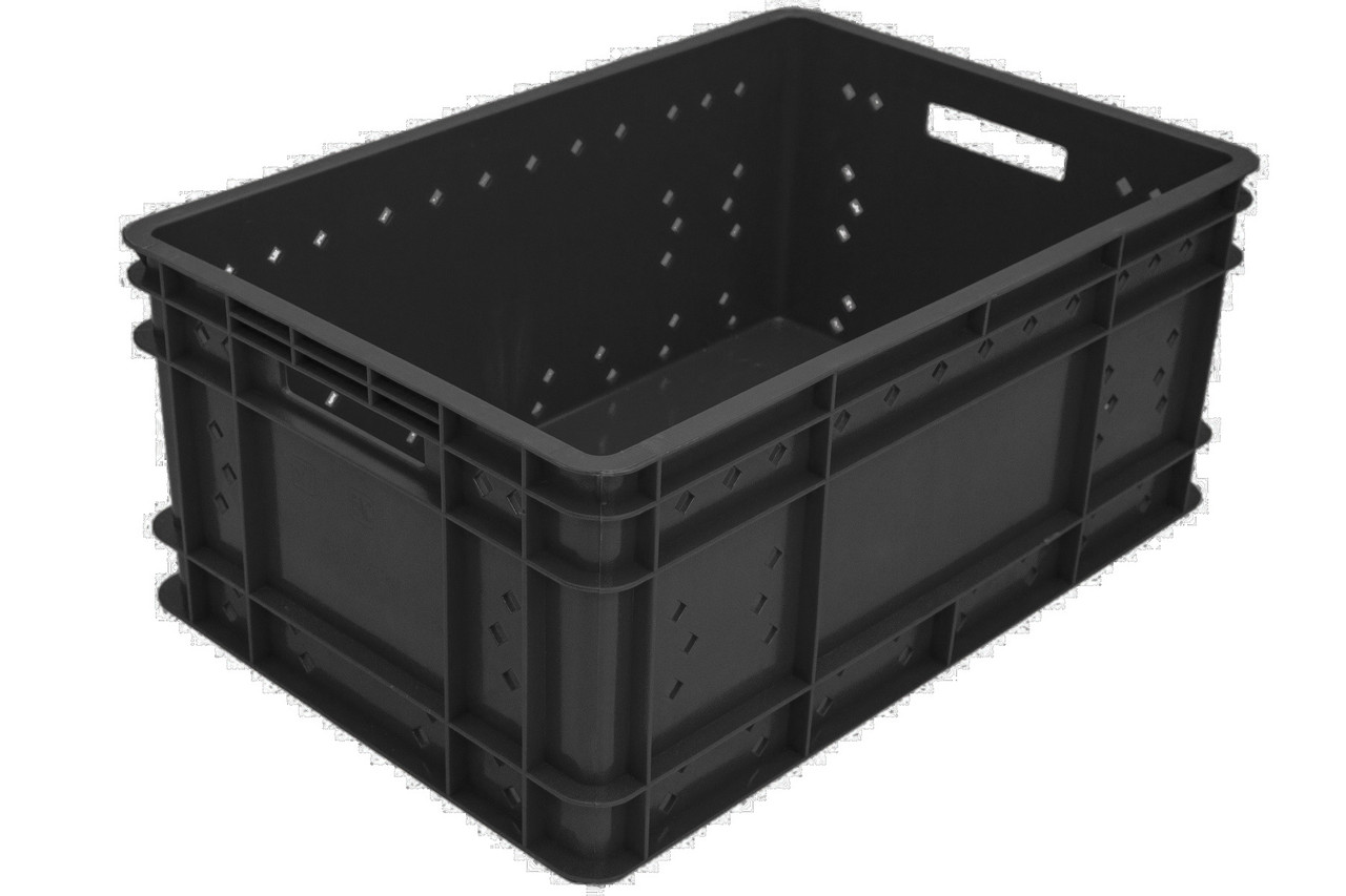 Ящик №3; 600х400х260 мм. для колбасных изделий черный
