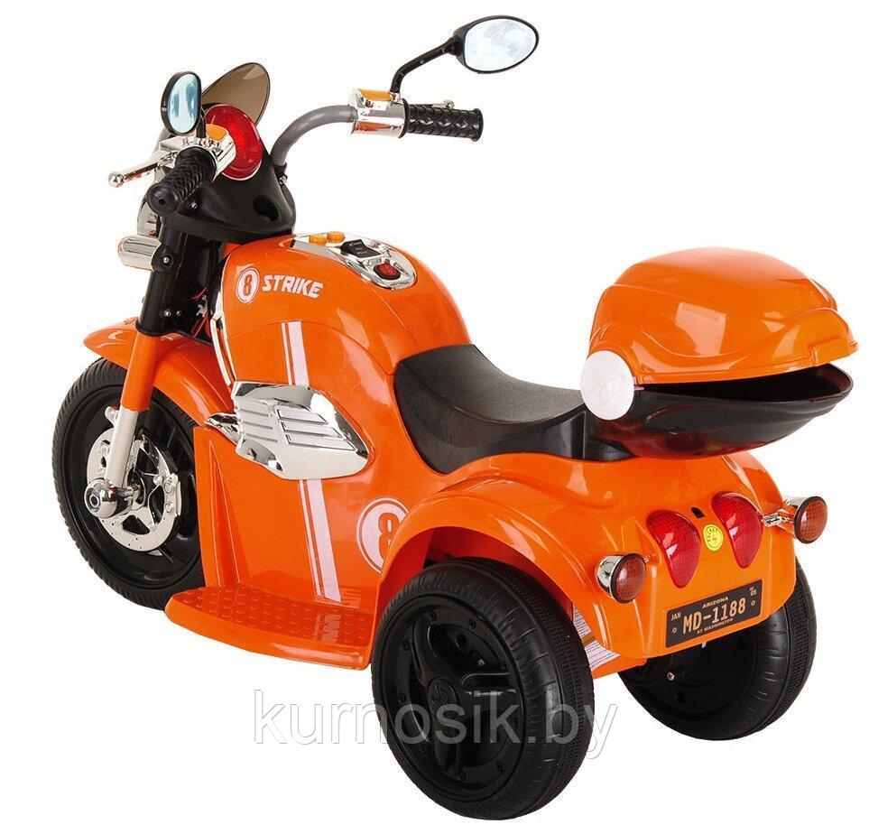Электромотоцикл Pituso 6V/4Ah*1, свет, звук, колеса пластик MD-1188 красный - фото 3 - id-p173438609