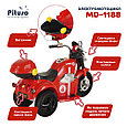 Электромотоцикл Pituso 6V/4Ah*1, свет, звук, колеса пластик MD-1188 красный, фото 2