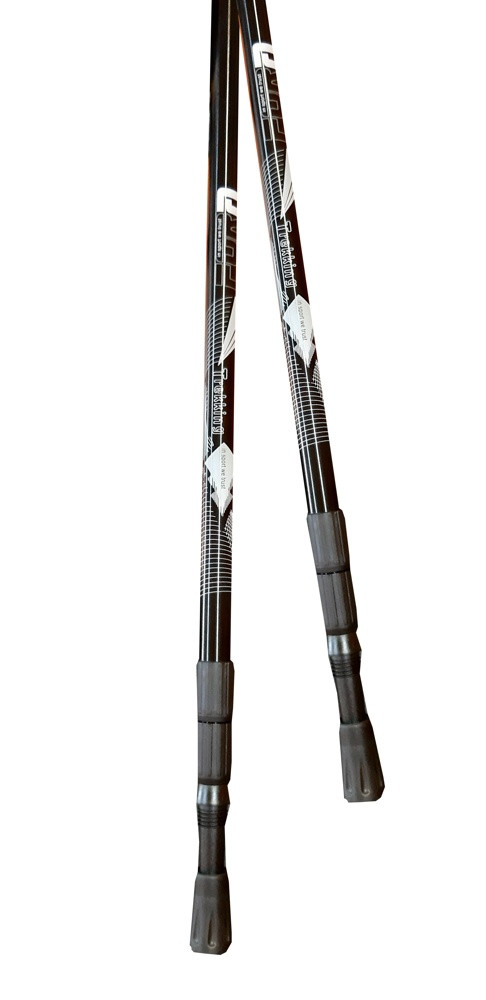 Палки телескопические для скандинавской ходьбы Fora XG-04, 65-135 см черный - фото 2 - id-p173441052