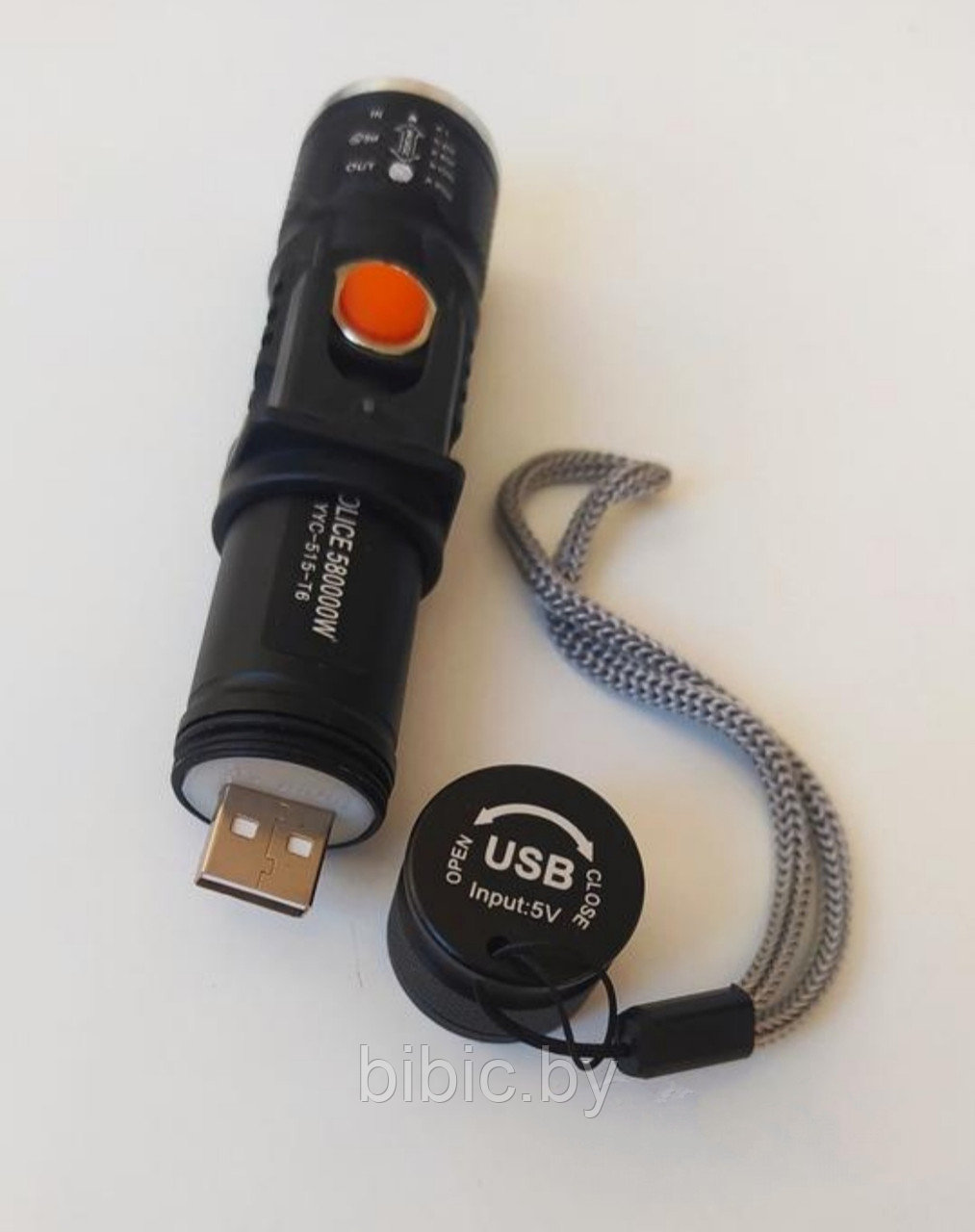 Ручной USB фонарь Police YYC-616-T6 - фото 3 - id-p173450745
