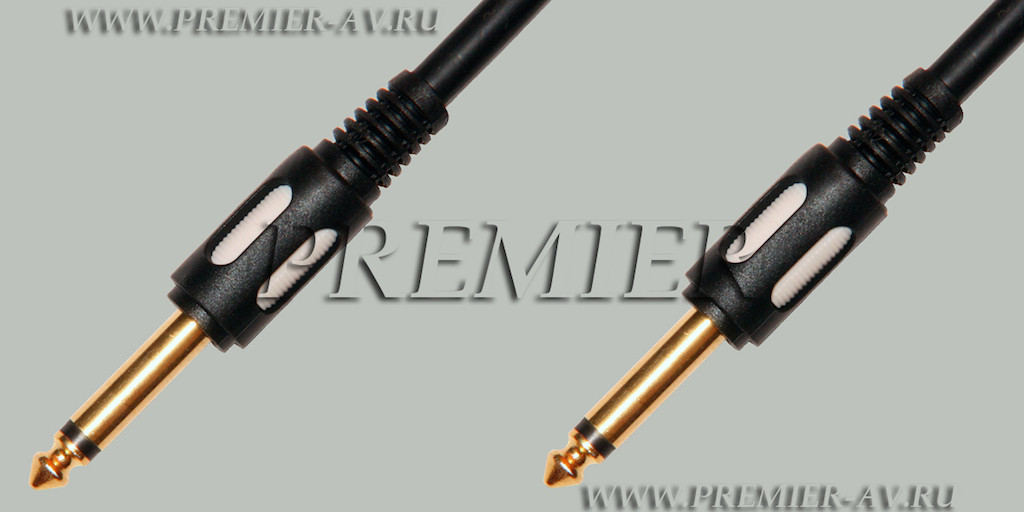AUX кабель Jack 6.35мм - Jack 6.35мм 3м - Premier 5-139 (для микрофонов)