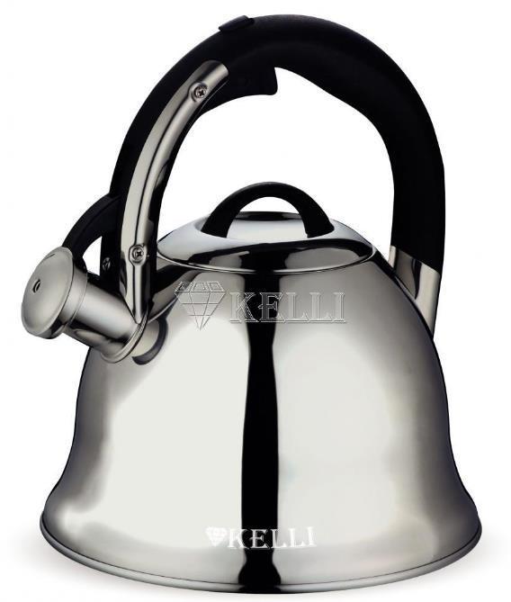 Металлический чайник со свистком 3л KELLI KL-4519 - фото 1 - id-p173454581