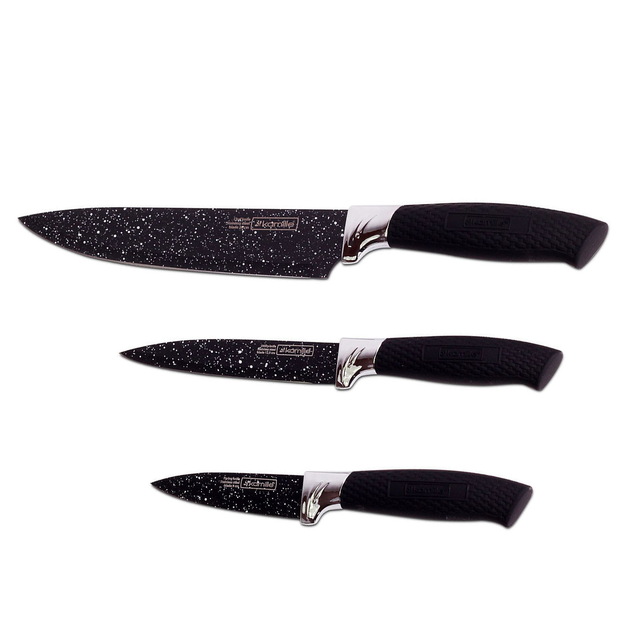 Набор кухонных ножей на магнитной полоске 4 предмета Kamille 5148B - фото 2 - id-p173454715
