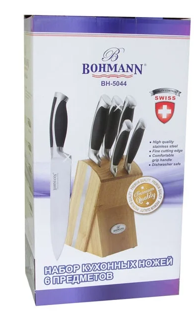 Набор ножей 6 предметов BOHMANN BH-5044 - фото 2 - id-p173455881