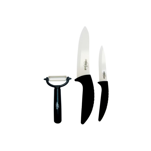 Набор керамических ножей 3 пр-7см, 15см, овощечистка BartonSteel BS - 9013 - фото 1 - id-p173455217