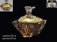 Сахарница с крышкой GOLDEN 12 см, стекло LENARDI 588-081