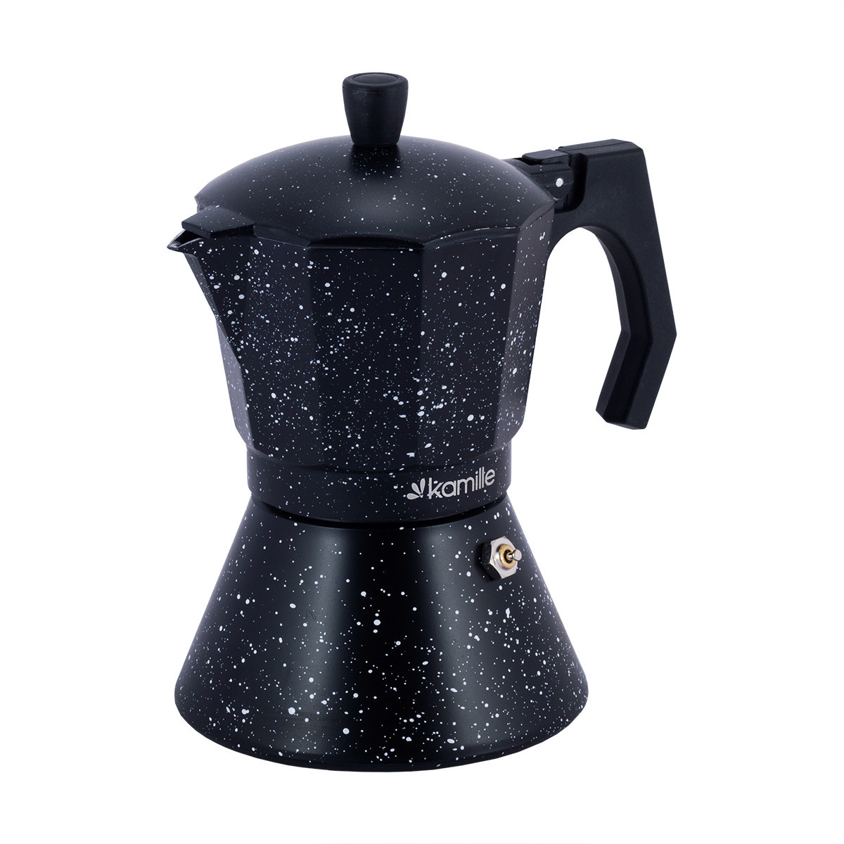 Кофеварка гейзерная 300мл (6 чашек), индукция Kamille 2512MR - фото 1 - id-p173456142