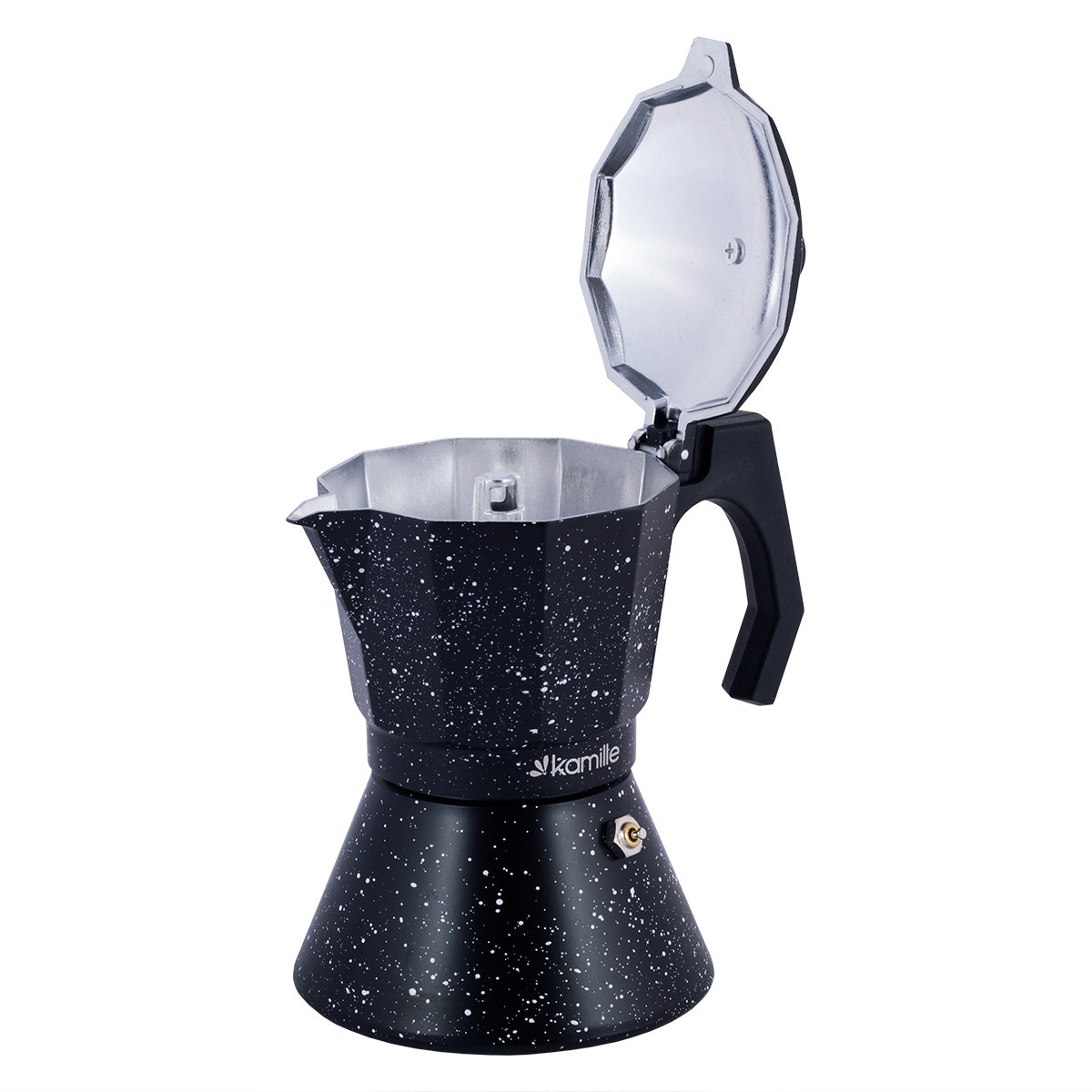Кофеварка гейзерная 300мл (6 чашек), индукция Kamille 2512MR - фото 3 - id-p173456142