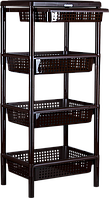 Этажерка "Хозяюшка" прямоугольная с выдвижным ящиком (3 расцветки) Ар-Пласт ar-160293