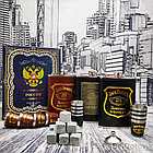 Подарочный набор Jack Daniels: фляжка 255 мл, 4 стопки и металлическая воронка M-39 Черный в золоте, фото 7