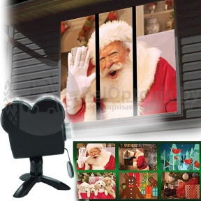 Проектор на окно Star Shower Window Projector 12 мини фильмов