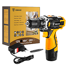 Дрель-шуруповерт аккумуляторная DEKO DKCD12FU-Li 063-4100, фото 2